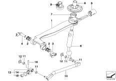 Механизм перекл.передач МКПП/диз.дв. для BMW E60 530d M57N (схема запасных частей)