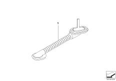 Различные кабельные втулки для BMW E87N 118i N43 (схема запасных частей)