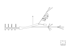 Жгут проводов форсунки / зажигание для BMW E84 X1 18i N46N (схема запасных частей)