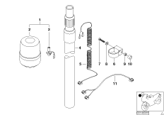 Вращающийся проблесковый фонарь для MOTO 259T R 850 RT 96 (0412) 0 (схема запасных частей)