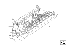 Вещевой ящик Individual, кожа для BMW E63N 650i N62N (схема запасных частей)