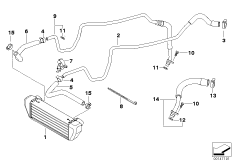 Масляный радиатор/трубопровод масл.рад. для BMW K44 K 1200 GT (0587,0597) 0 (схема запасных частей)