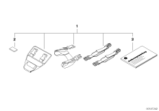 Детали креплений сумки на баке для BMW K43 K 1200 R (0584,0594) 0 (схема запасных частей)