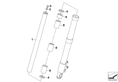 Вертикальная полая стойка для MOTO K29 R 1200 S (0366,0396) 0 (схема запасных частей)