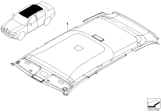 Защитные маты с покрытием для BMW E46 325i M54 (схема запасных частей)