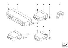 ЭБУ и модули кузова для BMW E86 Z4 3.0si N52 (схема запасных частей)