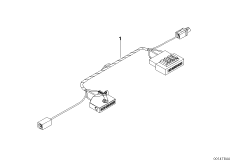 Переходный провод блок-держателя для BMW E83 X3 3.0i M54 (схема запасных частей)