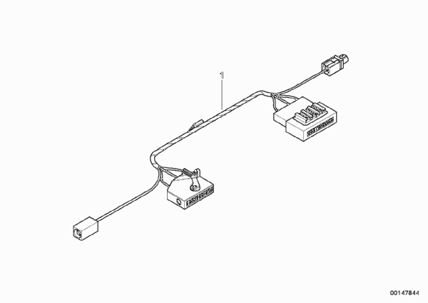 Переходный провод блок-держателя для BMW E83 X3 3.0i M54 (схема запчастей)