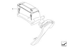 Задняя сумка для MOTO K25H HP2 Megamoto (0310,0320) 0 (схема запасных частей)