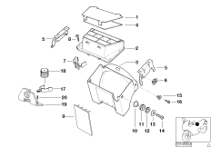 Ванна д.лужения/блок предохр./доп.элем. для BMW R21 R 1150 GS 00 (0415,0495) 0 (схема запасных частей)