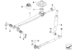 Механизм перекл.передач МКПП/диз.дв. для BMW E60N 520d N47 (схема запасных частей)