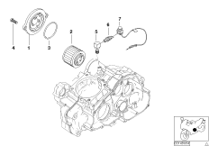 Масляный фильтр для BMW K14 F 650 CS 04 (0177,0187) 0 (схема запасных частей)