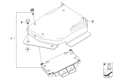 ЭБУ раздаточной коробки для BMW E92 330xd M57N2 (схема запасных частей)