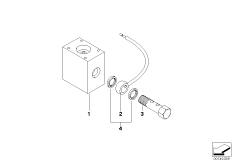 Детали авар.привода стеклоподъемника для BMW E67 760LiS N73 (схема запасных частей)