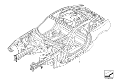Каркас кузова для BMW E86 Z4 M3.2 S54 (схема запасных частей)