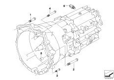 Крепление/дополнит.элементы КПП для BMW E85 Z4 M3.2 S54 (схема запасных частей)