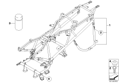 Задняя часть рамы для MOTO K30 R 1200 CL (0442,0496) 0 (схема запасных частей)