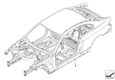Каркас кузова для BMW E92 325i N53 (схема запасных частей)