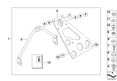 Доп.элементы навигатора II / II Plus BMW для MOTO K25H HP2 Enduro (0369,0389) 0 (схема запасных частей)