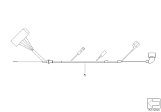 Жгут проводов для дооснащения для BMW E87 120d M47N2 (схема запасных частей)