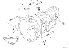 Крепление/дополнит.элементы КПП для BMW E85 Z4 2.0i N46 (схема запасных частей)