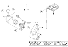 Дополнительные элементы сиденья для BMW K29 R 1200 S (0366,0396) 0 (схема запасных частей)