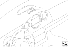 К-т дооснащения Gear Shift Indicator для BMW R53 Coop.S JCW GP W11 (схема запасных частей)