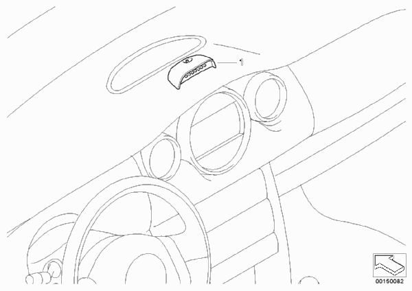 К-т дооснащения Gear Shift Indicator для BMW R50 One D W17 (схема запчастей)