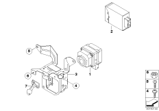 Камера системы ночного видения для BMW E64N 630i N52N (схема запасных частей)