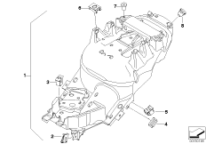 Облицовка задка для MOTO K29 R 1200 S (0366,0396) 0 (схема запасных частей)