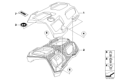 Багажник на крыше для MOTO K44 K 1300 GT (0538,0539) 0 (схема запасных частей)