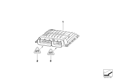 Запрограммированный ЭБУ DME MINI для BMW R52 One W10 (схема запасных частей)