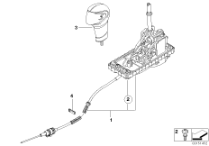 Механизм ПП стептроник АКПП для MINI R53 Cooper S W11 (схема запасных частей)
