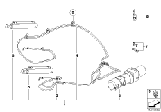 Гидравлический узел складного верха для BMW R52 Cooper W10 (схема запасных частей)