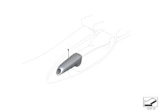 Ручка рычага ст. тормоза со вставкой для BMW E93 323i N52N (схема запасных частей)
