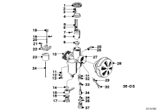 карбюратор для BMW T25 R25/2 0 (схема запасных частей)