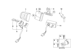 Переключатель, спецавтомобиль для BMW R22 R 850 RT 02 (0417) 0 (схема запасных частей)