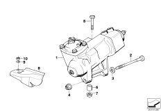 Гидроусилитель рулевого управления для BMW E34 525i M20 (схема запасных частей)