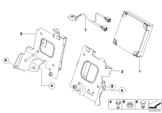Электронная система управления КПП для BMW R53 Cooper S W11 (схема запасных частей)