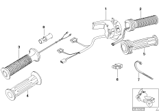 Ручки обогреваемые для BMW R22 R 850 RT 02 (0417) 0 (схема запасных частей)