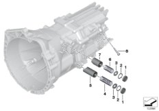 GS6-17BG Детали переключения для BMW E81 118i N43 (схема запасных частей)