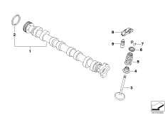 Распредвал управления впускн.клапанами для BMW R57 Cooper N12 (схема запасных частей)