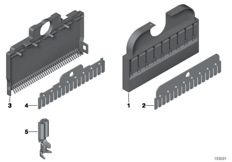 Гребешковый соединитель для MINI F54N Cooper SD ALL4 B47D (схема запчастей)