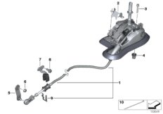 Механизм ПП стептроник АКПП для BMW E61 530d M57N2 (схема запасных частей)