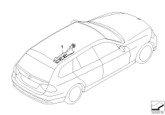 Кабелепровод для BMW E91 323i N52 (схема запасных частей)