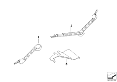 Различные кабельные втулки для BMW E91N 316d N47N (схема запасных частей)