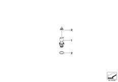 Выключатель индикатора давления масла для BMW R55 Coop.S JCW N14 (схема запасных частей)
