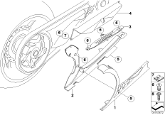 Кожух ремня для MOTO K71 F 800 S (0216,0226) 0 (схема запасных частей)