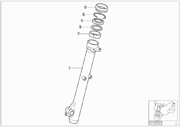 Направляющая труба для MOTO K71 F 800 S (0216,0226) 0 (схема запчастей)