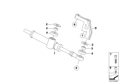 Амортизатор рулевого управления для BMW K73 F 800 R (0217,0227) 0 (схема запасных частей)